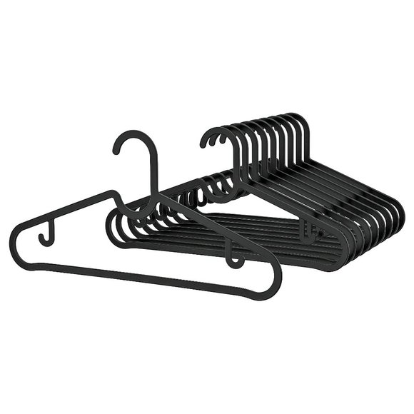20 pack - Closet Perfect Pants Shirt Hangers black